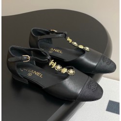 샤넬 25P CC로고 진주 장식 스트랩슈즈 WA5419 DN