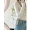 [홍콩명품.CHANEL] 샤넬 핸들 장식의 스몰 플랩백 페이턴트 카프스킨 골드 메탈 화이트 GD