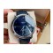 [홍콩명품시계.OMEGA] 오메가 드빌 39.5×9.9MM 424.10.40 검판 블루 다이얼, 가죽 밴드