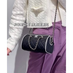[홍콩명품.CHANEL] 샤넬 AP4515 25시즌 블랙 램스킨 미니 금장체인 토트백 겸 숄더백