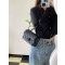 [홍콩명품.CHANEL] 샤넬 블랙 메탈 뉴미니 탑핸들 플랩백