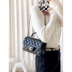 [홍콩명품.CHANEL] 샤넬 금장 메탈 뉴미니 탑핸들 블랩백